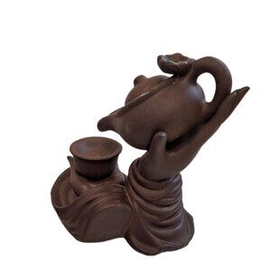 Boccaro Yixing Zen Style Teapot Backflow Waterfall Incense Burner Very Nice